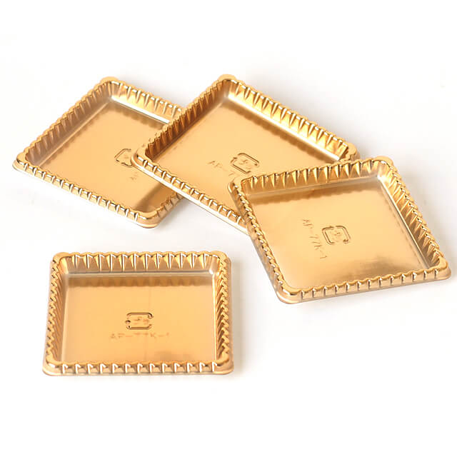 かねみつ PETゴールドトレー角型AP-77K-1 100枚