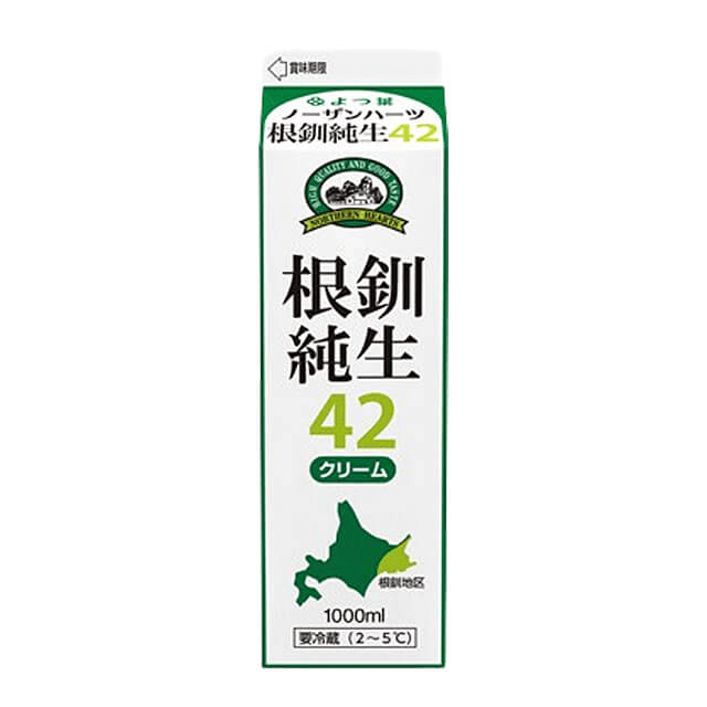 よつ葉乳業 ノーザンハーツ根釧純生クリーム42 1000ml