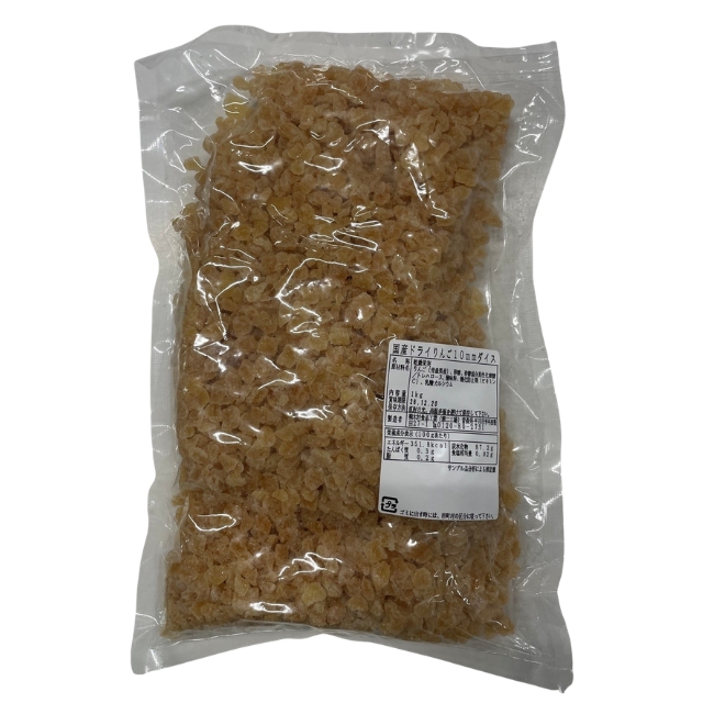 デルタ 国産ドライりんご 10mm ダイスカット 1kg