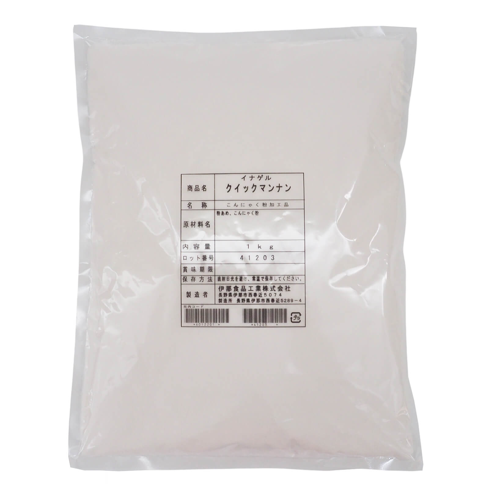 伊那食品 イナゲルクイックマンナン 1kg