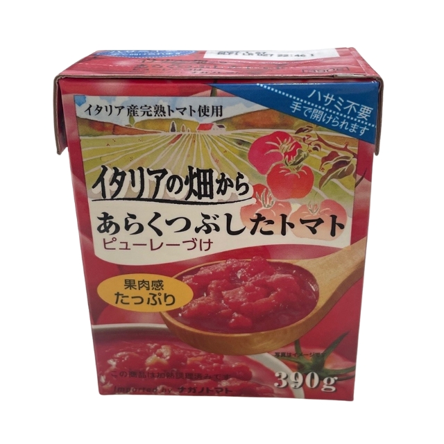 ナガノトマト あらくつぶしたトマトピューレーづけ 390g