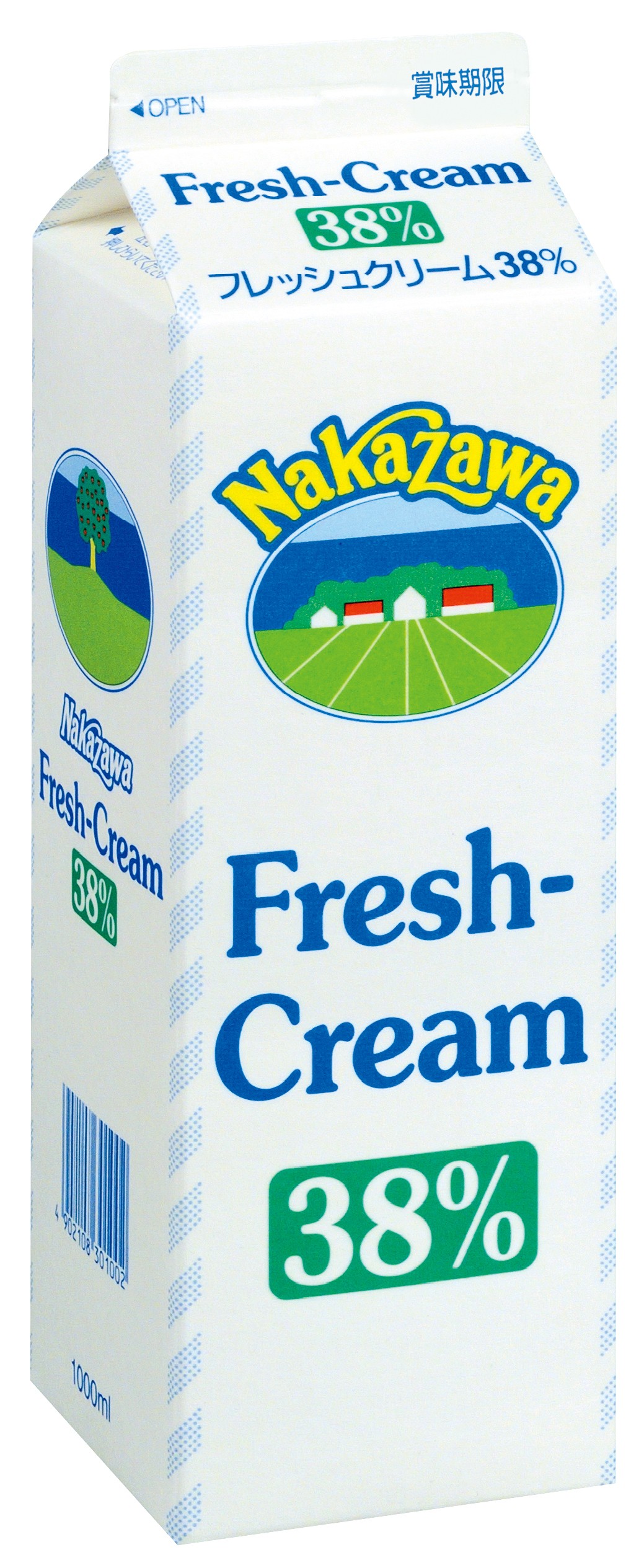 【冷蔵】《中沢乳業》フレッシュクリーム38％【1000ml】