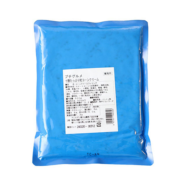 ソントン プチグル十勝たっぷり粒コーンクリーム 500g