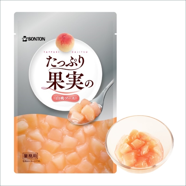 ソントン たっぷり果実の白桃ソース 500g