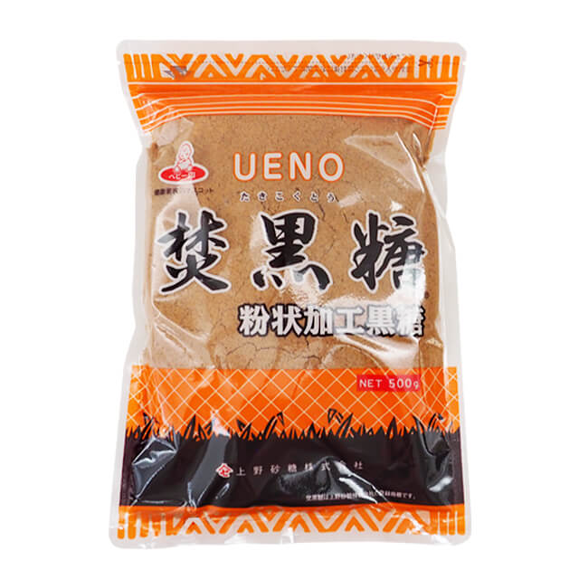 上野砂糖 焚黒糖（粉状加工黒糖） 500g