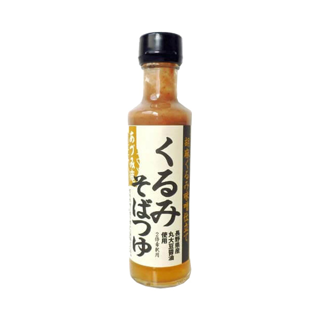 丸正醸造 あづみ庵 くるみそばつゆ （2倍希釈用） 200ml