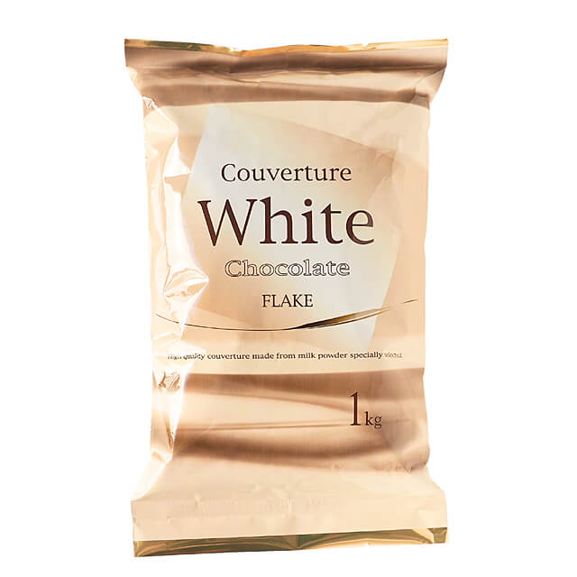 不二製油 クーベルチュール ホワイト（フレーク）35% 1kg